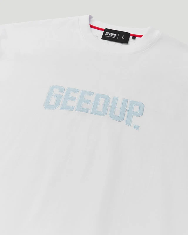 Always Neighbourhood Tee - White/Baby Blue - Image 4