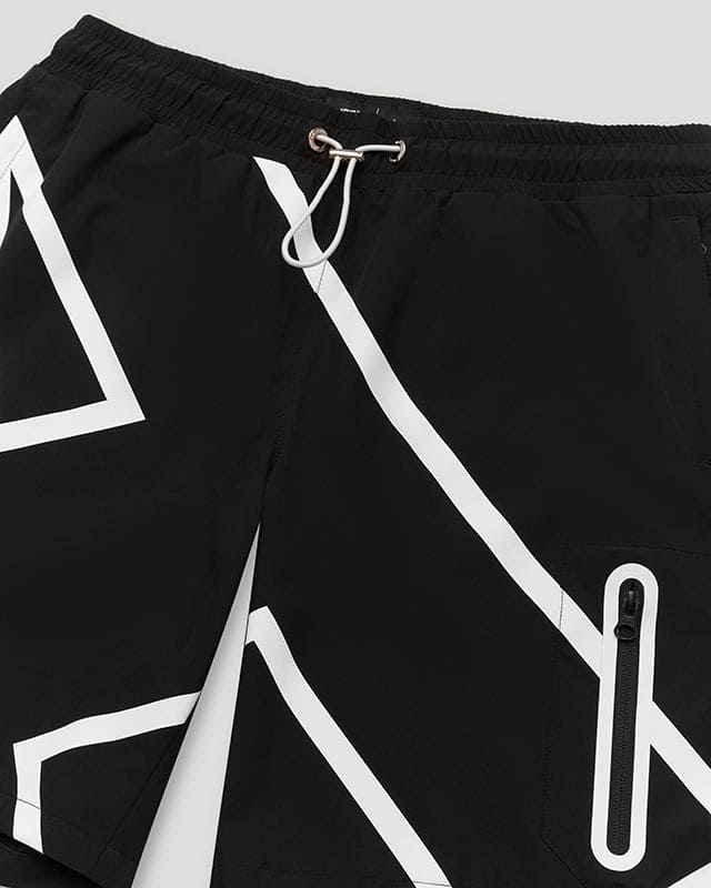 Geedup x Arrdee Sublimated Shorts Black/White - Image 3