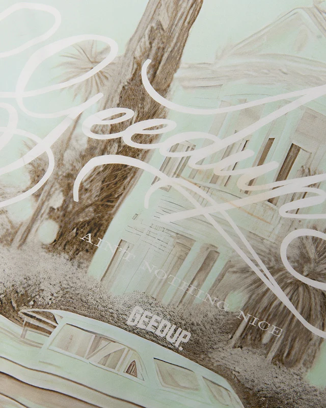 C.D.G Silk Scarf Pastel Mint - Image 3