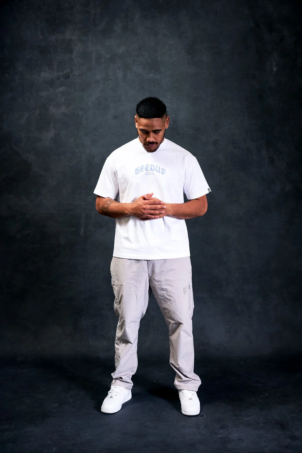 Chrome T-Shirt White/Cool Blue - Image 3