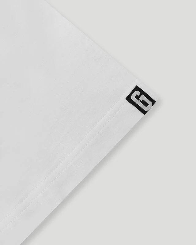 Core Logo Badge T-Shirt White/Black - Image 3