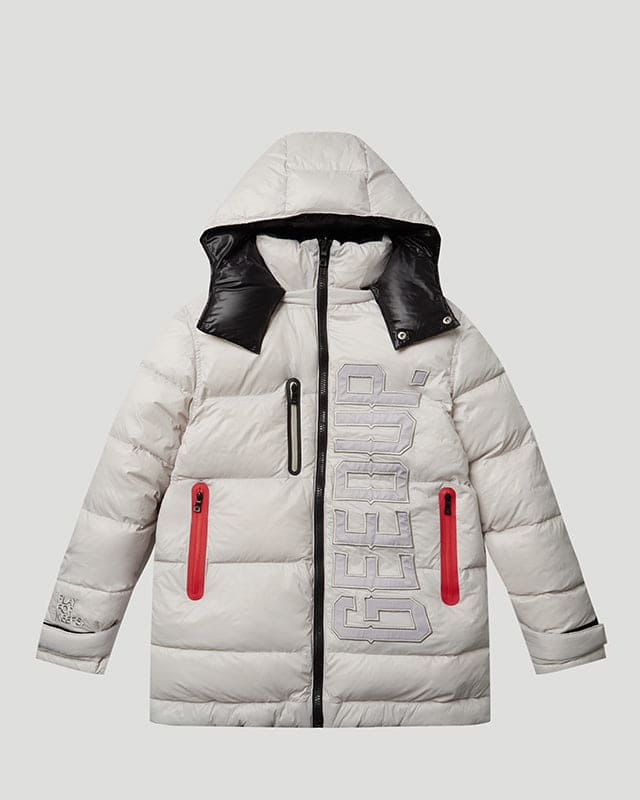 Core/Team Logo Reversible Puffer Jacket Grey/Black - Image 2