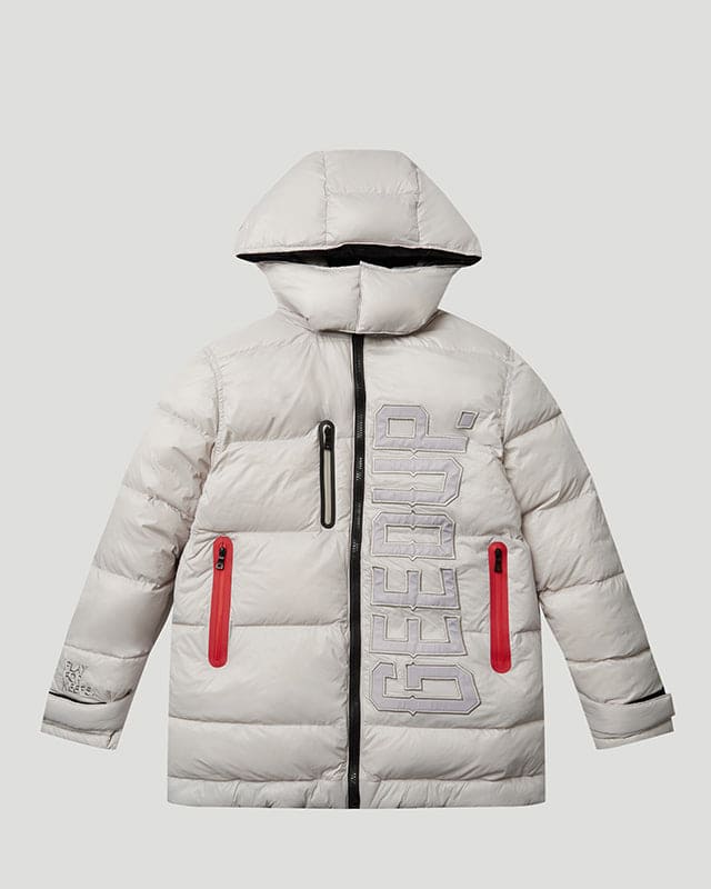 Core/Team Logo Reversible Puffer Jacket Grey/Black - Image 7