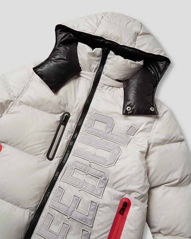 Core/Team Logo Reversible Puffer Jacket Grey/Black - Image 8
