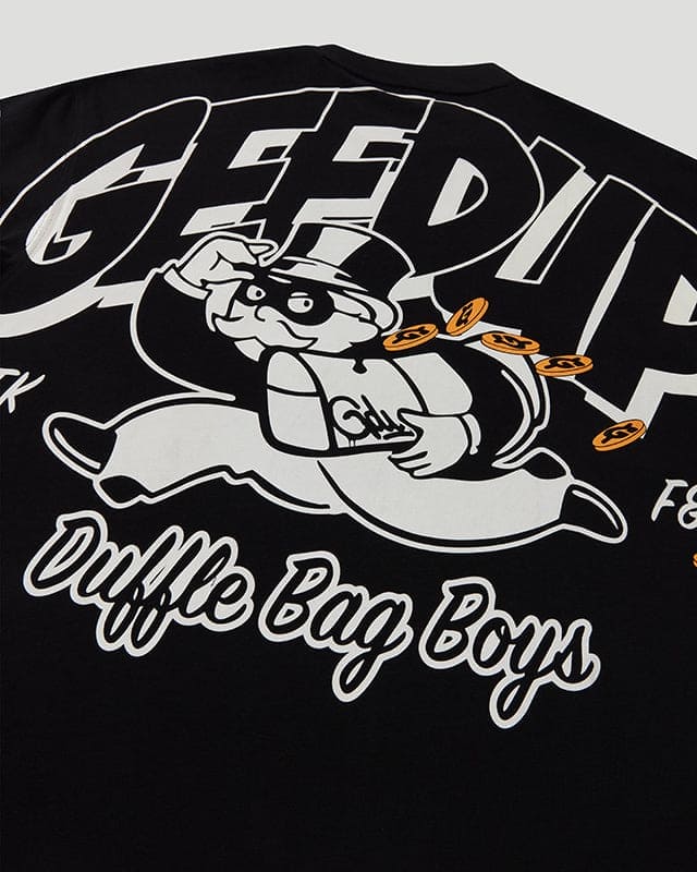 Duffle Bag Boys T-Shirt Black/White - Image 6