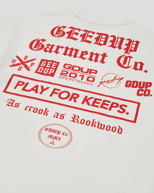 Garment Co. T-Shirt White/Red - Image 4