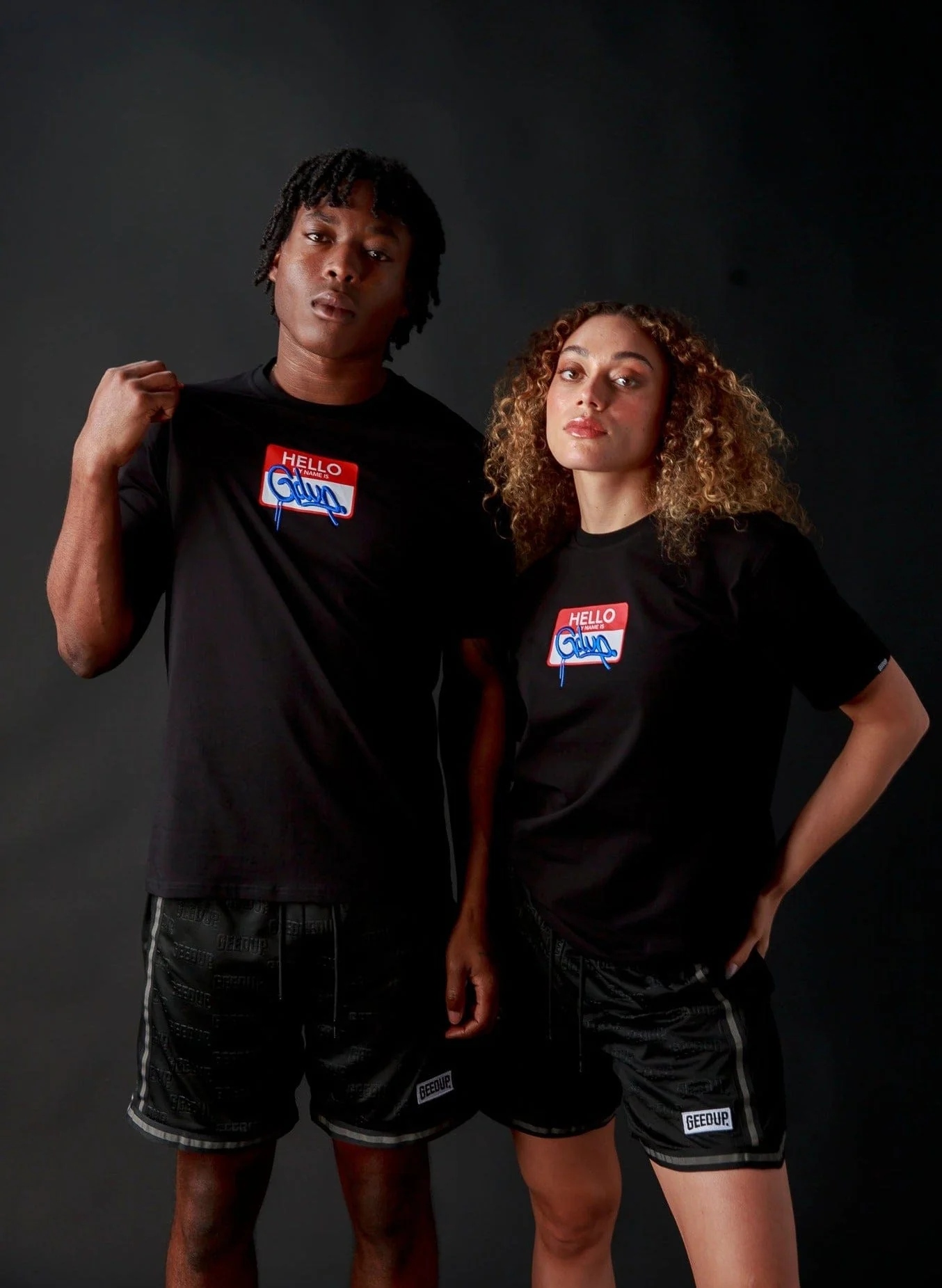 GDUP Sticker T-Shirt Black - Image 4