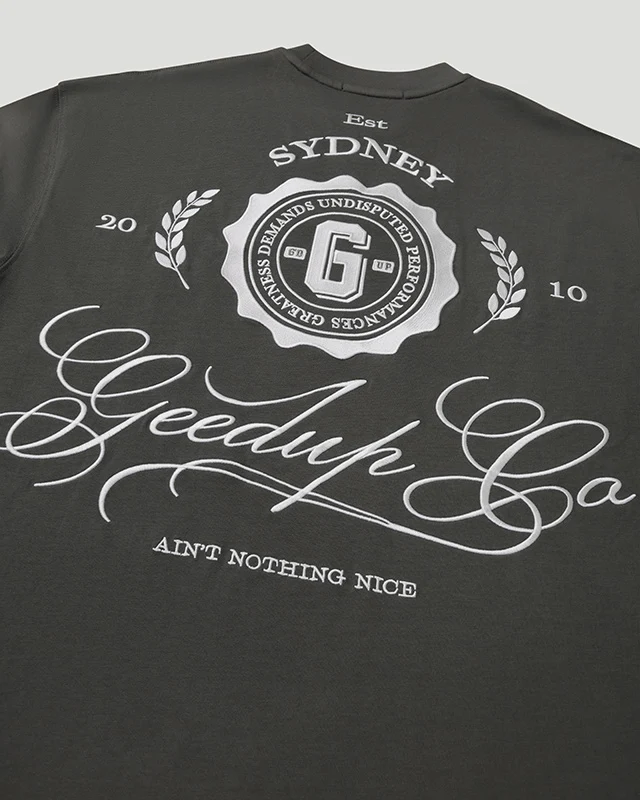 Geedup Co. Cursive T-Shirt Soft Black - Image 6