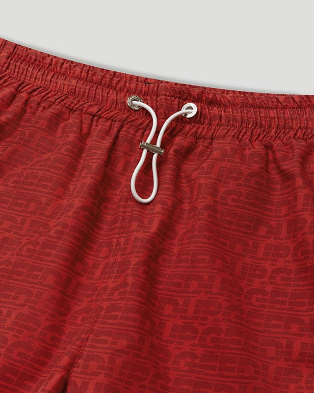 Geedup Sportsman Swim Shorts Red - Image 3