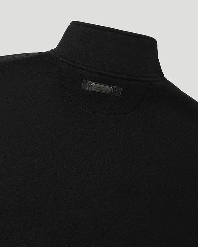 Generals Oversized Qtr Zip Jet Black - Image 6
