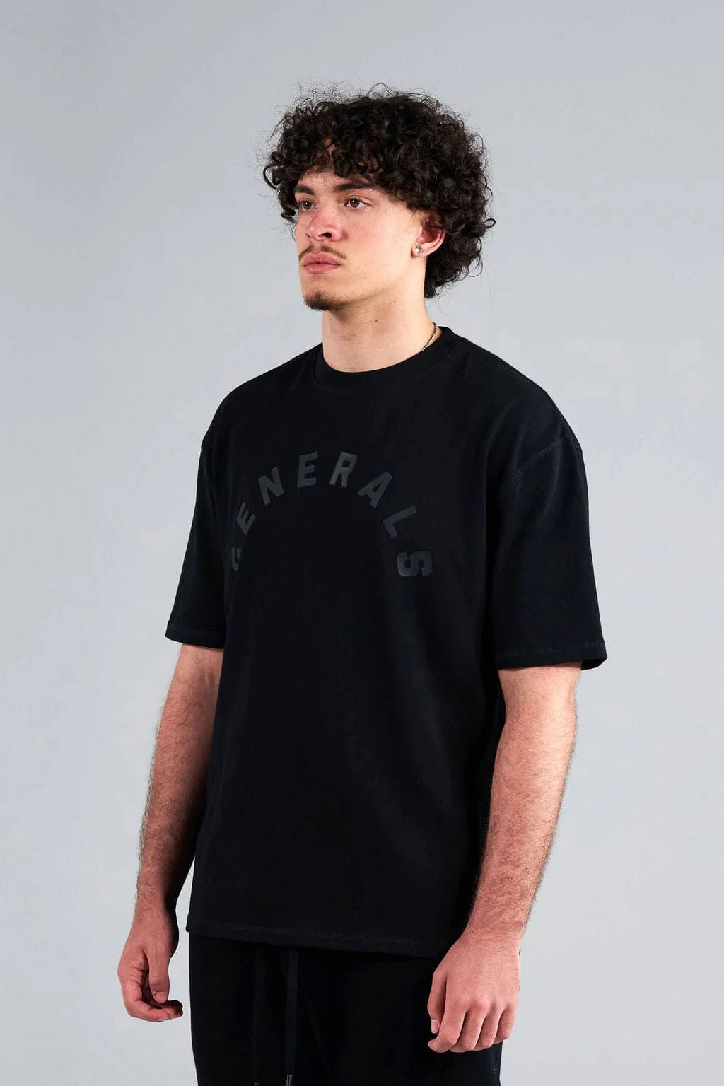 Generals Oversize T-Shirt Jet Black - Image 2
