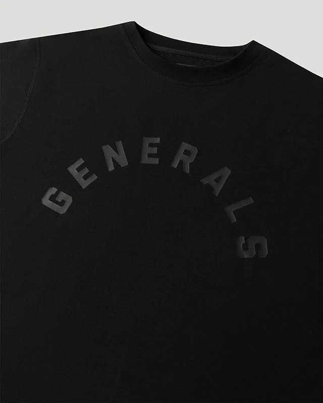 Generals Oversize T-Shirt Jet Black - Image 4