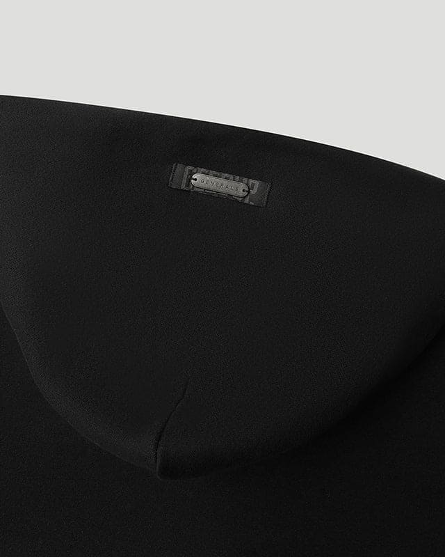 Generals Oversized Zip Hoodie Jet Black - Image 6