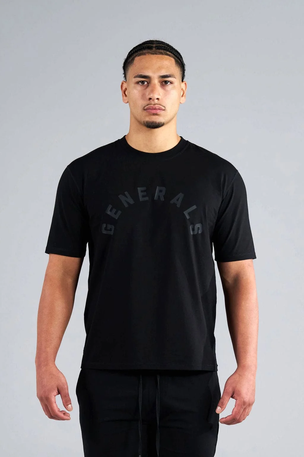 Generals Slim Fit T-Shirt Jet Black - Image 2