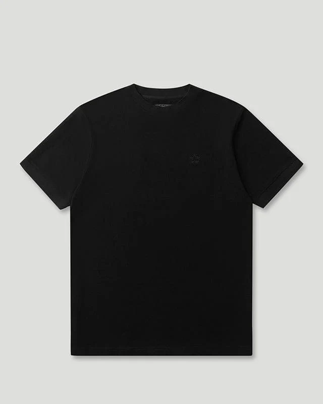 Generals Slim Fit Pique T-Shirt Jet Black