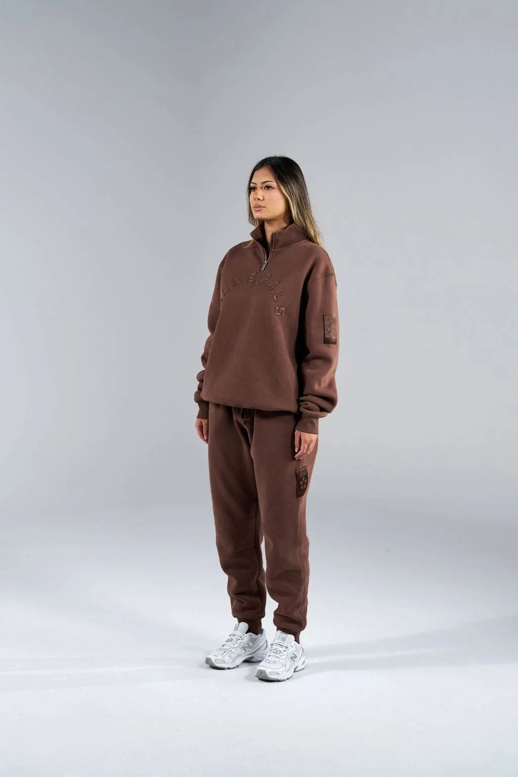 Generals Classic Zip Qtr Zip Chestnut - Image 3