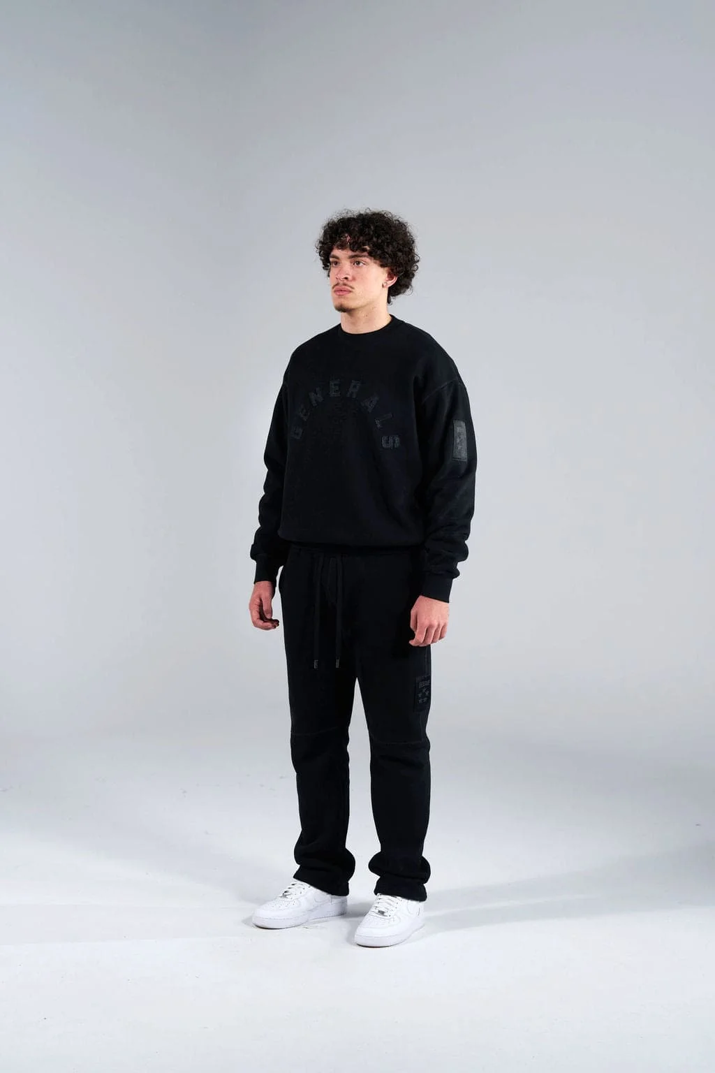Generals Straight Leg Trackpants Jet Black - Image 2
