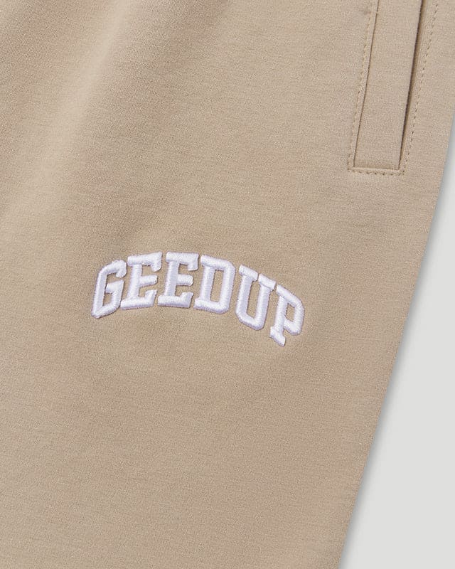 Micro Team Logo Trackpants Tan - Image 4