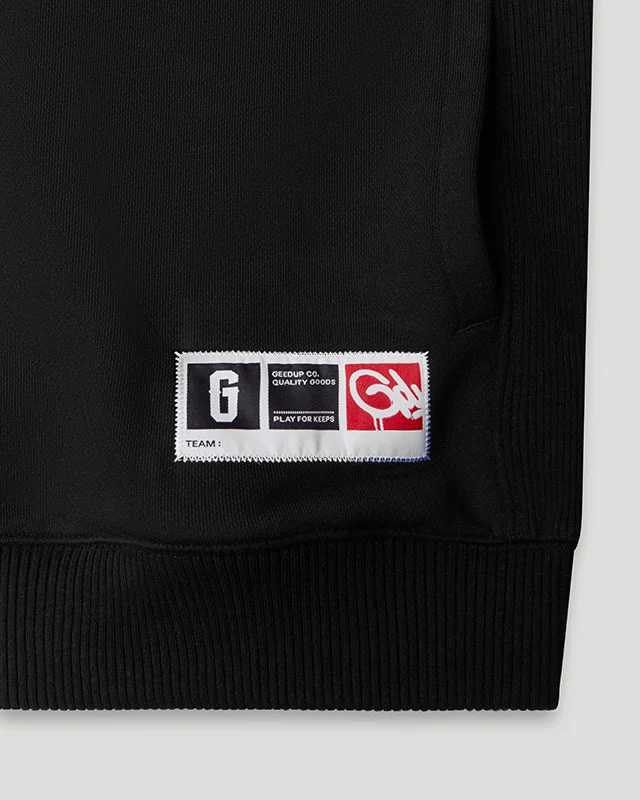 Ol' English Oversized Hoodie Black - Image 4
