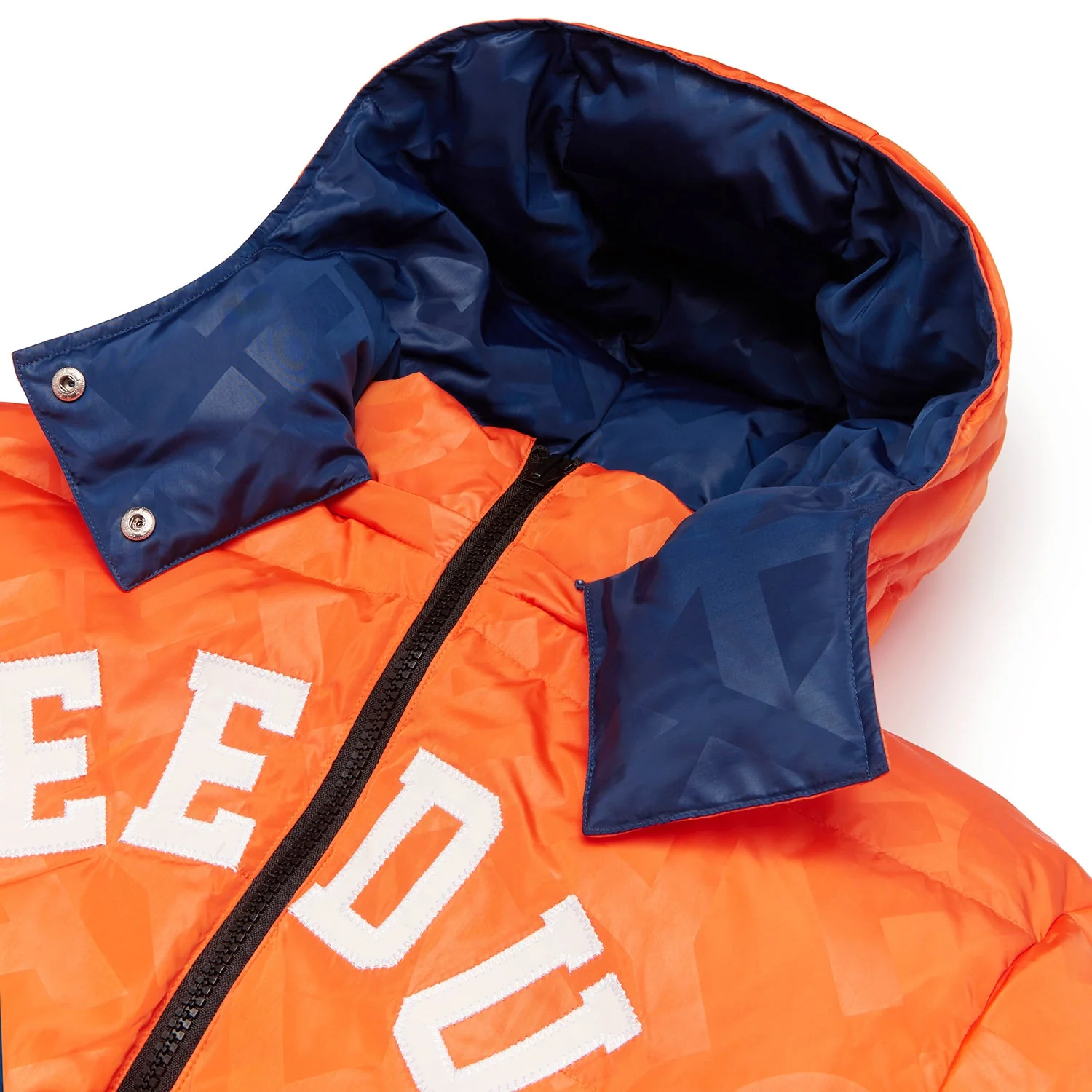 PFK Blue/Orange Reversible Duck Down Jacket - Image 6