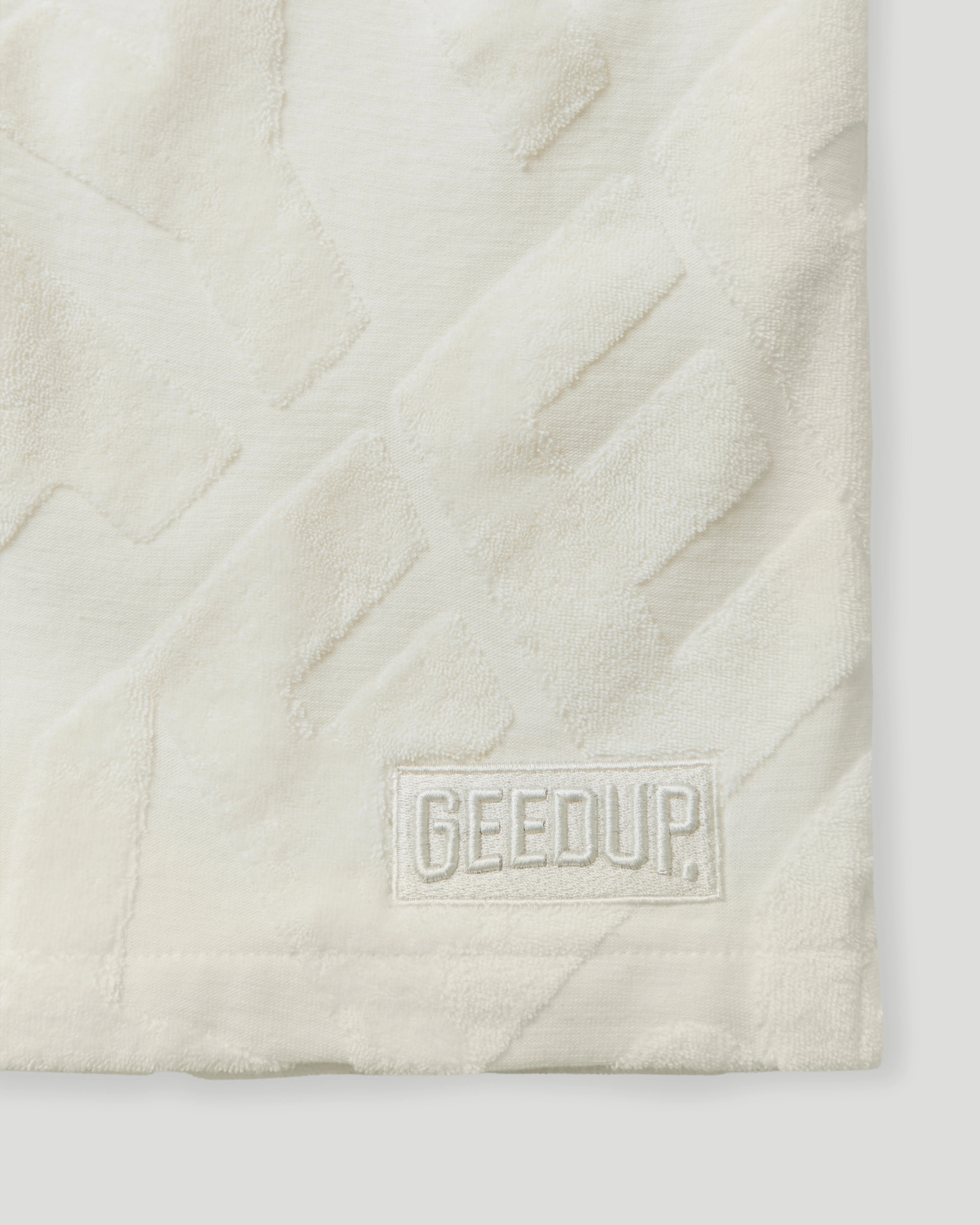 PFK Monogram Shorts Cream - Image 4