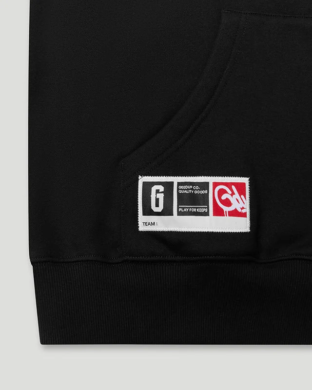 PLAY FOR KEEPS O/S Hoodie Black/Grey - Image 4
