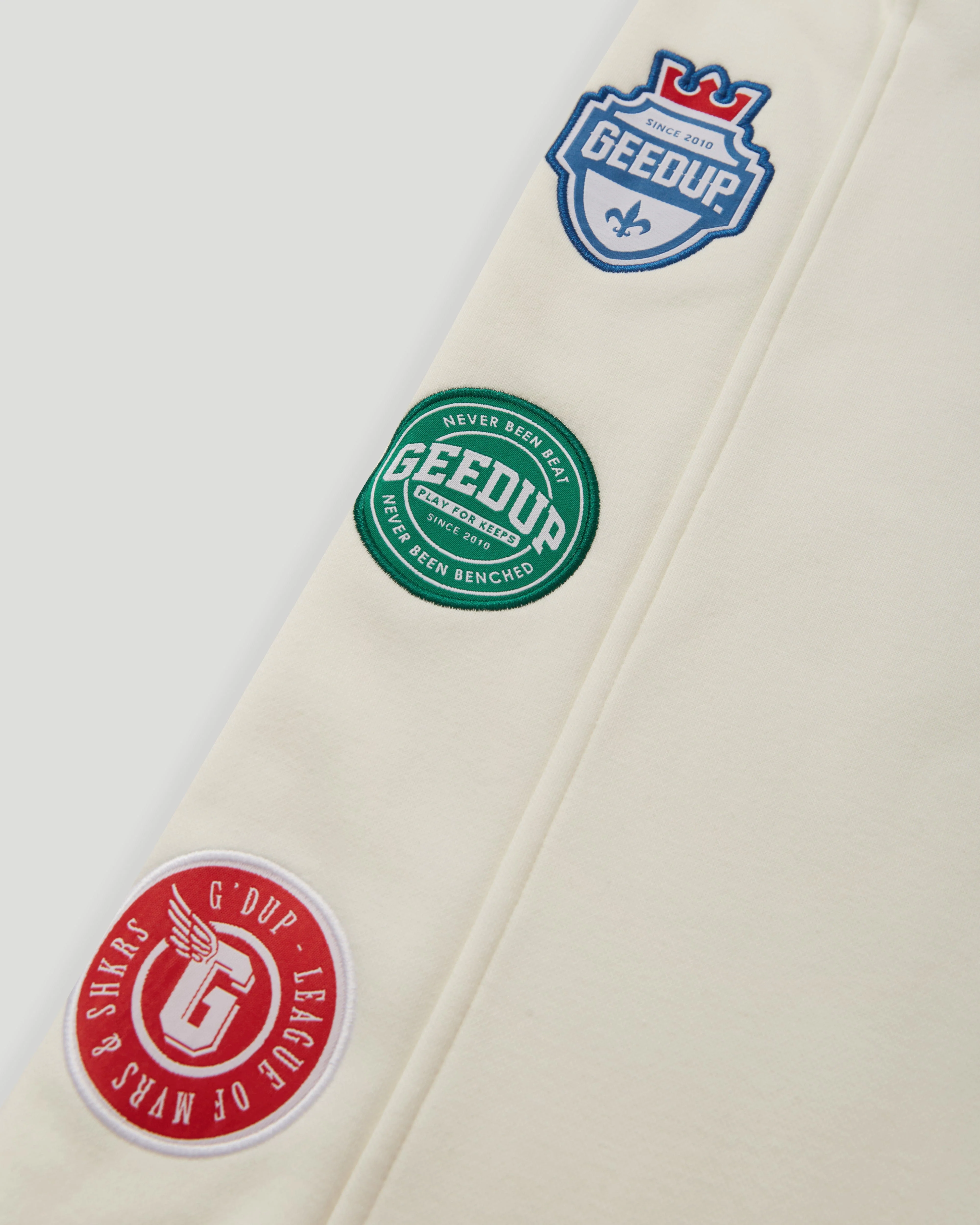 Sportsman Badges Trackpants Light Cream - Image 4