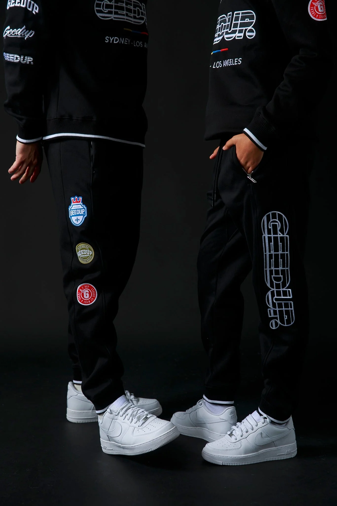 Sportsman Badges Trackpants Black - Image 5