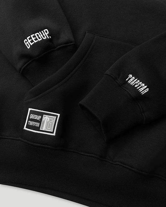 Sydney x Trapstar Shooters Hoodie Black/Red - Image 4