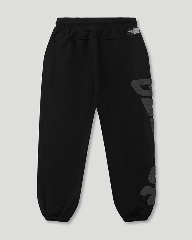 Team Logo Cursive Trackpant Black/Grey - Image 2