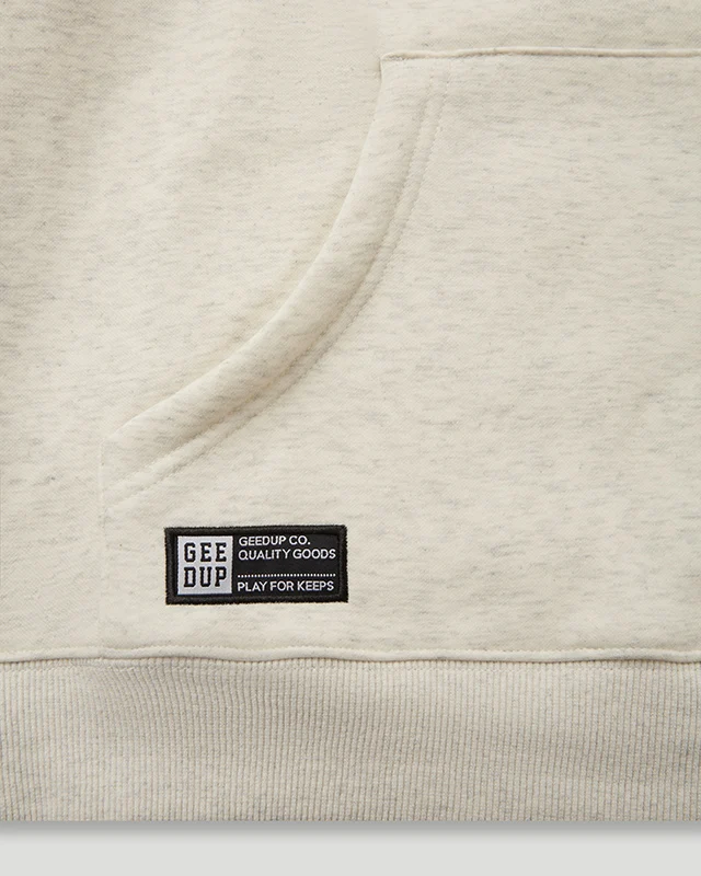 Team Logo Hoody Wheat Marle/Wheat - Image 4