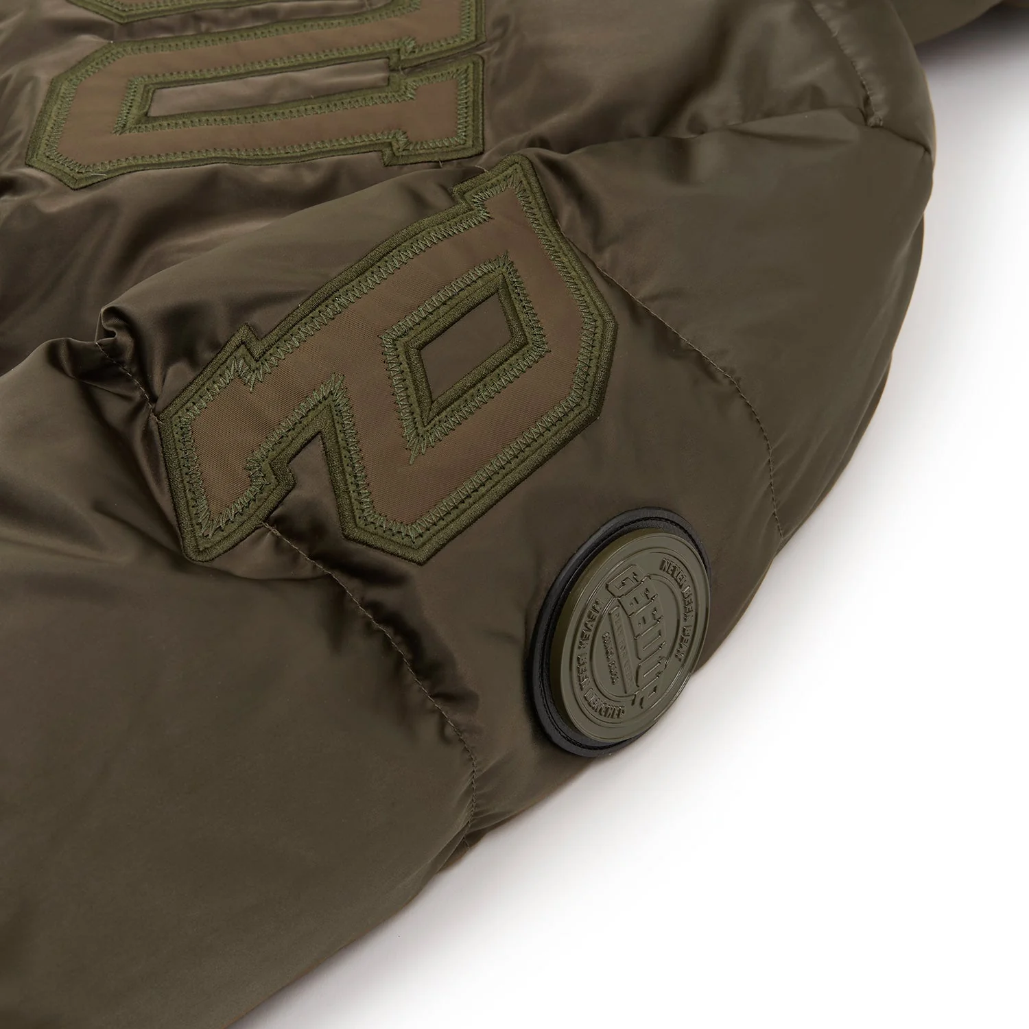Team Logo Reversible Duck Down Jacket Khaki/Olive - Image 5