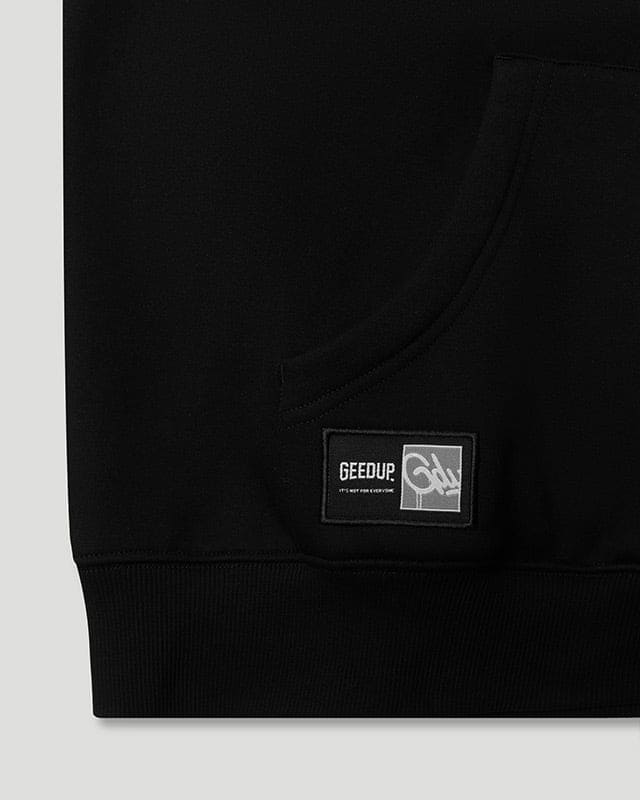 Team Logo Script Hoodie Black/Dusty Pink - Image 4