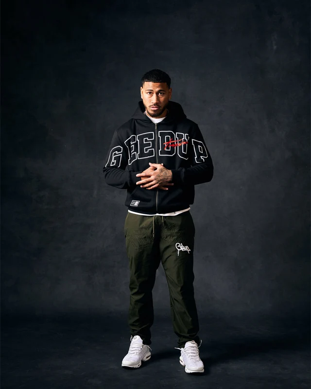 Team Logo x Trapstar Signature Jacket Black/White/Red - Image 3